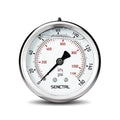 0-160 Psi Glycerin Liquid Filled Air Pressure Gauge, 2.5" Dial Size, 1/4" NPT Back Mount, Stainless Steel Case, for Water Pump, Tire, Large Air Compressor, Well, RV Regulator Pressure Test