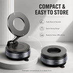Vacuum Magnetic Phone Holder for Car, 96LBS Suction Cup & 2800gf Magnetic Hold, 360° Foldable MagSafe Car Mount for Dashboard, Windshield, Gym & Mirror, Compatible for iPhone 17–12 and Android
