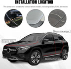 Car Door Edge Guards, Car Door Protector, 16Ft Rubber Seal Protector U Shape Edge Trim, Anti-Collision Auto Door Entry Guard Protective Strip Universal for Most Vehicles (Transparent, 5M)