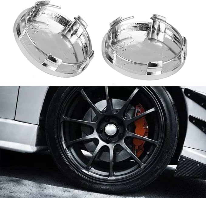 Car Wheel Center Hub Cover for Hyundai Tucson 2022-2024 2025, 60MM/2.36In 4Pack Wheel Caps,Silver