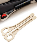 Seat Gap Filler with Storage, Universal Seat-Gap Filler, Double-Slot Organizer Prevents Phones, Keys & Coins from Falling, for Most Cars, Trucks, and Suvs (1set Beige)