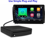 External USB Car Universal CD Player,Vehicle CD Player for Car via USB Radio Connection Portable CD Player for Car Android Navigation with USB Port-Plug and Play