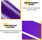 4PCS Car Door Sill Protector, 3D Carbon Fiber Vehicle Entry Edge Guard Trim, Anti-Scratch Automotive Threshold Sill Cover Strips Accessories, Universal for SUV, Sedan, Truck (Purple)