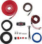 AMPKIT4 4 Gauge Amp Installation Wiring Kit - Amplifier Installation Kit 4 GA - A Car Amplifier Wiring Kit Simplifies Wire Connections and Delivers Power to Your Radio, Subwoofers, and Speakers