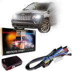 MPC Remote Start Kit Compatible with 2008-2017 Jeep Compass | 100% Plug n Play Harness | Press 3X Lock Fob to Start | 15 Minute Install
