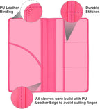 Car Registration and Insurance Holder, Car Accessories Vehicle Glove Box Car Organizer Women Car Accessories with Magnetic Shut for Cards, Essential Document, Driver License, Hot Pink