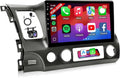 for Honda Civic 2006-2011 Radio with Premium Audio System - 10.1 Inch Touch Screen for Civic Stereo with Wireless Carplay/Android Auto/Mirrorlink/Bluetooth/GPS/SWC/FM + MIC + Backup Camera - 2+32GB