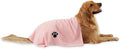 Pet Grooming Microfiber Towel, Embroidered Collection, X-Large,41x23.5, Pink (Pack of 12)