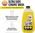 Ultra Suds Ceramic Car Wash Soap – Ceramic Coating for Cars with Foaming Formula, Enhanced Gloss & Shine Protectant, 48 fl. oz. (30277)