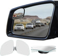Blind Spot Mirror, HD Glass Frameless Convex Wide Angle Stick on Rearview Blindspot Car Mirror for Car SUV and Truck (Rhombus, Pack of 2)