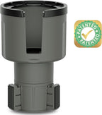 Car Cup Holder Expander Adapter for Large Water Bottles - [Patented & Upgraded] - Holds: Hydro-Flask, Yeti, Nalgene, Owala, 32-40oz - Adjustable Expandable Insert Extender - Universal (Gray)