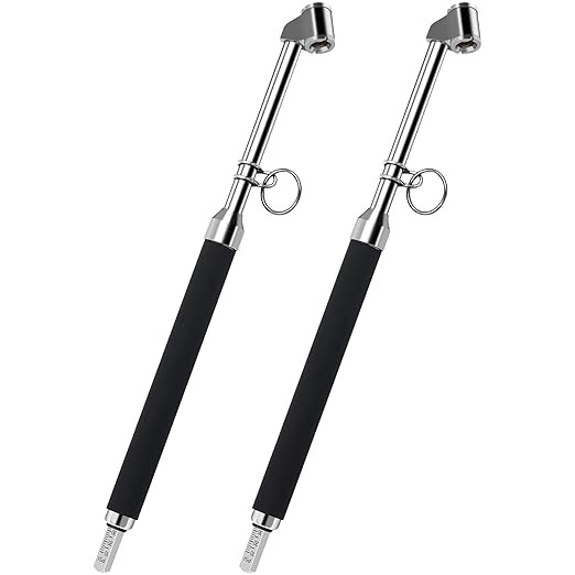 Tire Pressure Gauge Dual Head Truck Tire Pressure Gauge 10-150PSI, Heavy Duty Stainless Steel Tire Gauge with Two-Sided Aluminum Scaleplate for Cars Trucks RV Van 2 Pack