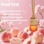 ikeda fragrance Car Air Freshener | Automotive Scents | 45-Days Long-Lasting Keep Fragrance | Automobile Hanging Diffuser Bottles | Remove Auto Odor Fresh Air for Men Home Deodorizer (Peach)