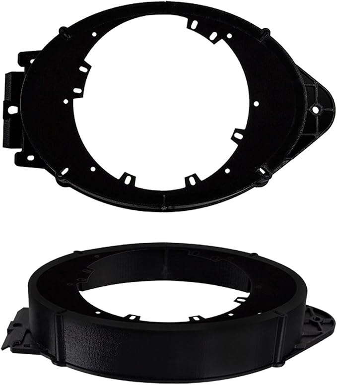 Metra 82-3006 6" to 6-3/4" Speaker Adapter for GM Multi 05-Up & Metra 82-3005 6" to 6-3/4" Speaker Adapter for Select GM Trucks/Chevy Malibu 2014-Up,Black