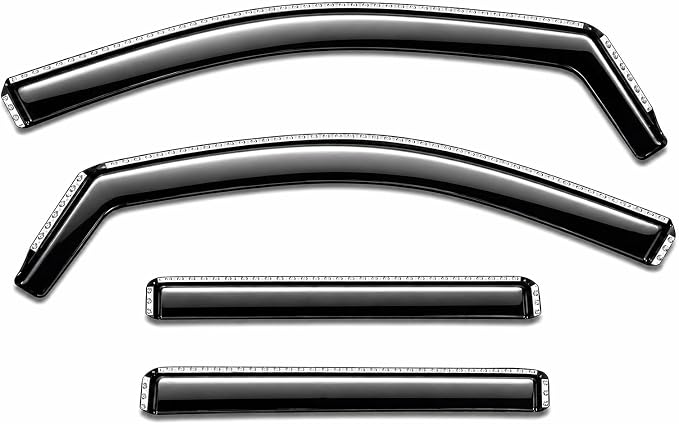2025 2026 in-Channel Rain Guards for Subaru Forester Side Window Visor Deflectors Premium Sport Limited Touring Hybrid Wilderness Tinted Vent Shade Protectors