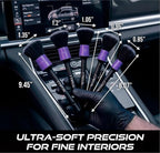 Car Care Premium 5-Piece Interior Detailing Brush Set - Ultra Soft Scratch-Free Brushes for Leather, Alcantara, Dashboards, Air Vents & Screens - Professional Car Interior Cleaning Kit