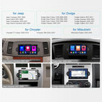 Car Stereo for Dodge RAM/Chrysler 300/Jeep Grand Cherokee 2005 2006 2007 | 3GB+32GB Android Car In-Dash GPS Navigation Head Unit Upgrade with Carplay Android Auto, OEM Radio Replacement, Plug and Play