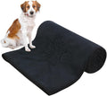 Dog Towel Super Absorbent Pet Bath Towel Microfiber Dog Drying Towel for Small, Medium, Large Dogs and Cats 30inch x 50inch Black