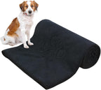 Dog Towel Super Absorbent Pet Bath Towel Microfiber Dog Drying Towel for Small, Medium, Large Dogs and Cats 30inch x 50inch Black