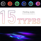 Wevdn 8 PCS Car Tire Wheel Lights, Colorful Solar LED Tire Valve Cap Lamp with Motion Sensor, Waterproof Flash Valve Stem Caps Lights for Cars, Truck, Bicycles, Motorcycles (8 PCS)