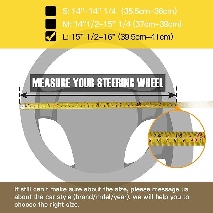 Steering Wheel Cover for Women 15 1/2 inches-16 inches Bling Bling Crystal Diamond Sparkling for F150 F250 F350 Ram 4Runner Tacoma Tundra Range Rover (Black with Black Diamond)