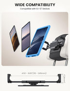 Tablet Holder for Car Headrest - [Thick Case Friendly] [360° Rotation] Car Tablet Mount for Backseat, Road Trip Essentials for Kids, for iPad Pro, Air, Mini, Galaxy, Fire HD, 6.1-13" Tablets