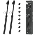 2-Pack Dual Head Tire Pressure Gauge 10-150 PSI (Black) | Heavy Duty Air Pressure Gauge with Stainless Steel Body, Metal Nozzle & Durable Plated Brass – for Cars, Trucks, Bikes, RVs