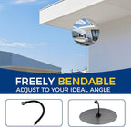 acrylic convex mirror 360-degree adjustable wide-angle indoor security mirror suitable for monitoring blind spots in parking lots Garage warehouses offices and traffic safety management (11.8in)