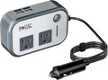 200W Car Power Inverter, 12V DC to 110V AC Car Inverte with 4 USB Ports Car Outlet Adapter, Power Inverter for Vehicles, Car Plug Adapter Outlet for Laptop Computer Charger (Gray)