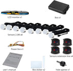 New Features Forward and Reverse Parking sensors, Option to Measure Distance in inches, bidirectional Display Option, and Customizable Digital Direction 18 Color Probes to Choose from(Silver)