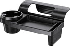 Car Cup Holder, Car Window Multifunctional Organizer, Vehicle Door Side Hanging Rack, Cell Phone Storage Box, Plug & Play Vehicle Storage with Sponge Pads, for Most Cars (Black #A)
