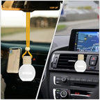Ikeda Car Air Freshener: Hanging Car Smell Air Freshener | 10ml Hanging Car Perfume | Long Lasting Fragrance | Strong Scents Diffuser for Auto Home (Coconut)
