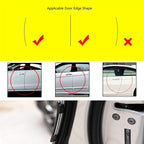 4Pcs Car Door Edge Guards Moulding Trim Edge Anti-Collision Strip Scratch Guard Car Door Protector for Most Cars (Black)