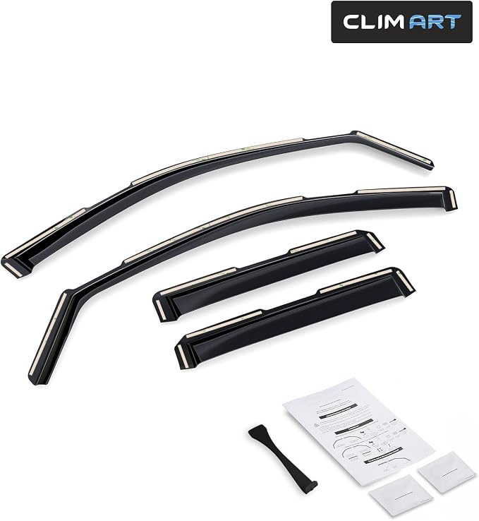 in-Channel Incredibly Durable Rain Guards for GMC Yukon 2021-2026, Original Window Deflectors, Vent Window Visors, Vent Deflector, 4 pcs. - 621188