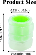 8PCS Car Tire Valve Stem Caps, Universal Noctilucent Waterproof Car Wheel Tire Caps, Suitable for Air Valve Caps for Cars, Motorcycles, Bicycles (Green)