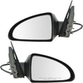 2 Piece Driver and Passenger Side Mirror Assembly Set Electric Adjustment Non-Heated No Memory Black Compatible with 2004-2008 Chevrolet Malibu GM1320287 GM1321287