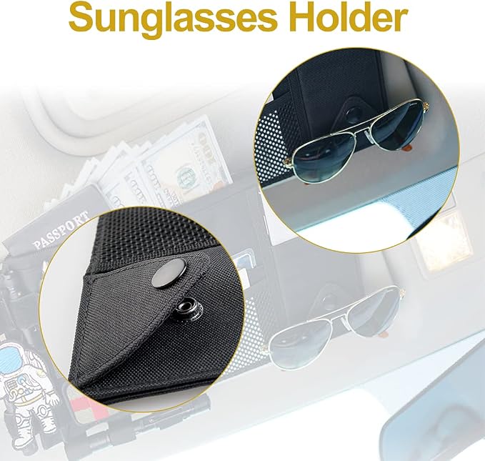 Tactical Car Visor Organizer, MOLLE Storage Pouch by