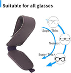 2 Packs Magnetic Sunglass Holder for Car Visor (Purple) | Magnetic Interior Car Accessories