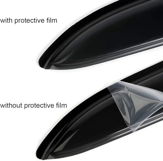 92956 Side Window Visors Wind Deflector for 99-07 Chevry Silverado 1500, 99-06 Silverado/Sierra 2500&3500, 2007 Classic with Standard Cab/Extended Cab, 2pcs Outside Smoke Rain Guards Set