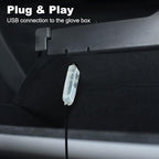 Dreamcolor Acrylic Interior Car LED Strip Light with USB/Type C, 10 in 1 with 175 inches 600 LEDs Ambient Lighting Kits, Sound Active Function Neon Accessories