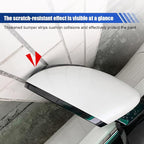 4PCS Car Door Edge Guard Protector, Self-Adhesive Vehicle Rearview Mirror Anti-Collision Strip, PVC Anti-Scratch Bumper Trim Guard, Universal Auto Body Accessory for Car SUV Truck (Black)
