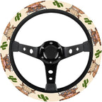 Cute Highland Cow Steering Wheel Cover, Non Slip Polyester Car Wheel Protector for Car SUV Truck, Universal 15 Inch