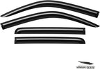 Voron Glass Tape-on Extra Durable Rain Guards for Nissan Frontier 2022-2026 Crew Cab, Window Deflectors, Vent Window Visors, 4 Pieces - 100912