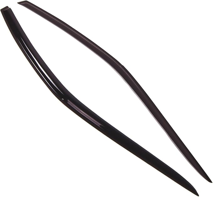 WD2-060 Dark Smoke 2 Pcs Set Window Visor (Outside Mount) Deflector Rain Guard Compatible with 1993-2002 Chevrolet Camaro Coupe