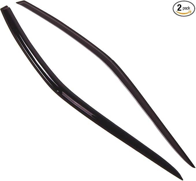 Outside Mount Window Vent Visors Rain Guards Compatible with Pontiac Firebird Coupe 1993-2002 | Side Window Wind Deflectors Rain Shields | Smoke Tinted, 2 Pcs Set, DGWV-060-2