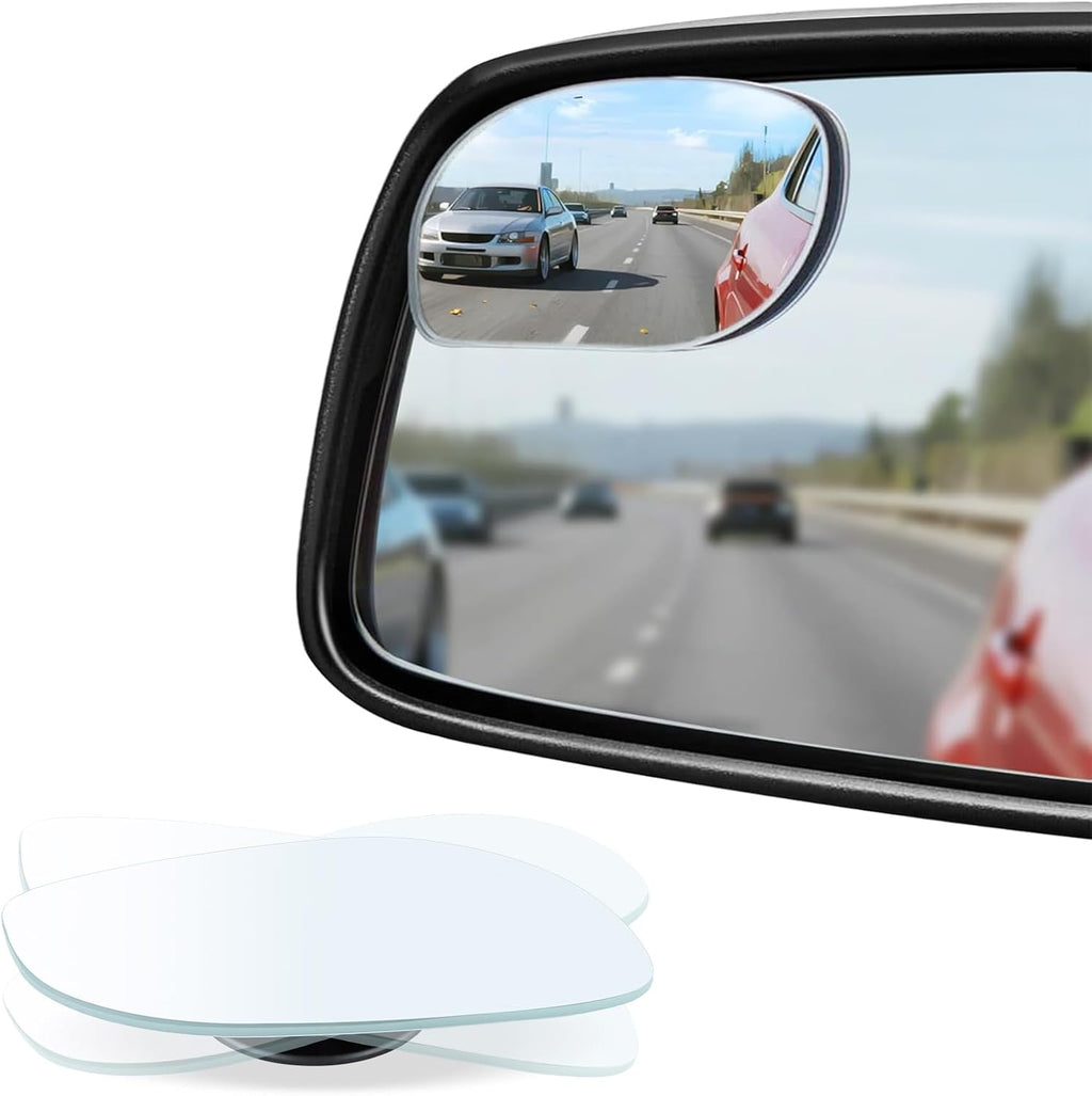 HD Blind Spot Mirrors (2-Pack) — Frameless Wide-Angle Convex