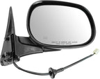 Passenger Side View Mirror Manual Folding Electric Adjustment Heated No Memory Textured Compatible with 1998-2001 Dodge Ram 1500 1998-2002 Ram 2500, 3500