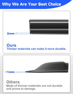 Low-Profile Window Rain Guards Fit for Toyota Rav4 2019 2020 2021 2022 2023 2024 2025, Tape-On Visors Vent Visors Window Deflector Out-Channel Vent Shades for 19-25 Rav 4-6 pcs