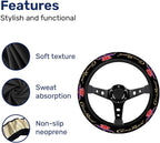 Royal Whisky Steering Wheel Cover, Non Slip Polyester Car Wheel Protector for Car SUV Truck, Universal 15 Inch
