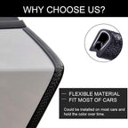 65.6ft (20m) No Glue Car Door Edge Guards Black | Stop parking lot dings, U-shaped rubber, fits sedans trucks SUV, fade-resistant, protect against paint chips & scratches